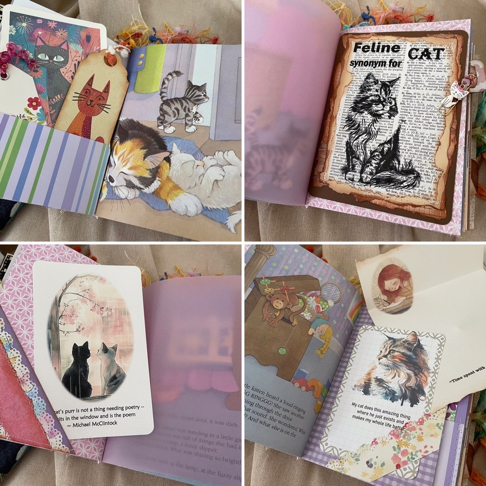 Junk Journal The Curious Little Kitten Around the House Little Golden Book - Picture 5 of 16